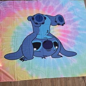 Disney STITCH Rainbow Tye Die Look Wall Hanging in Tapestry
